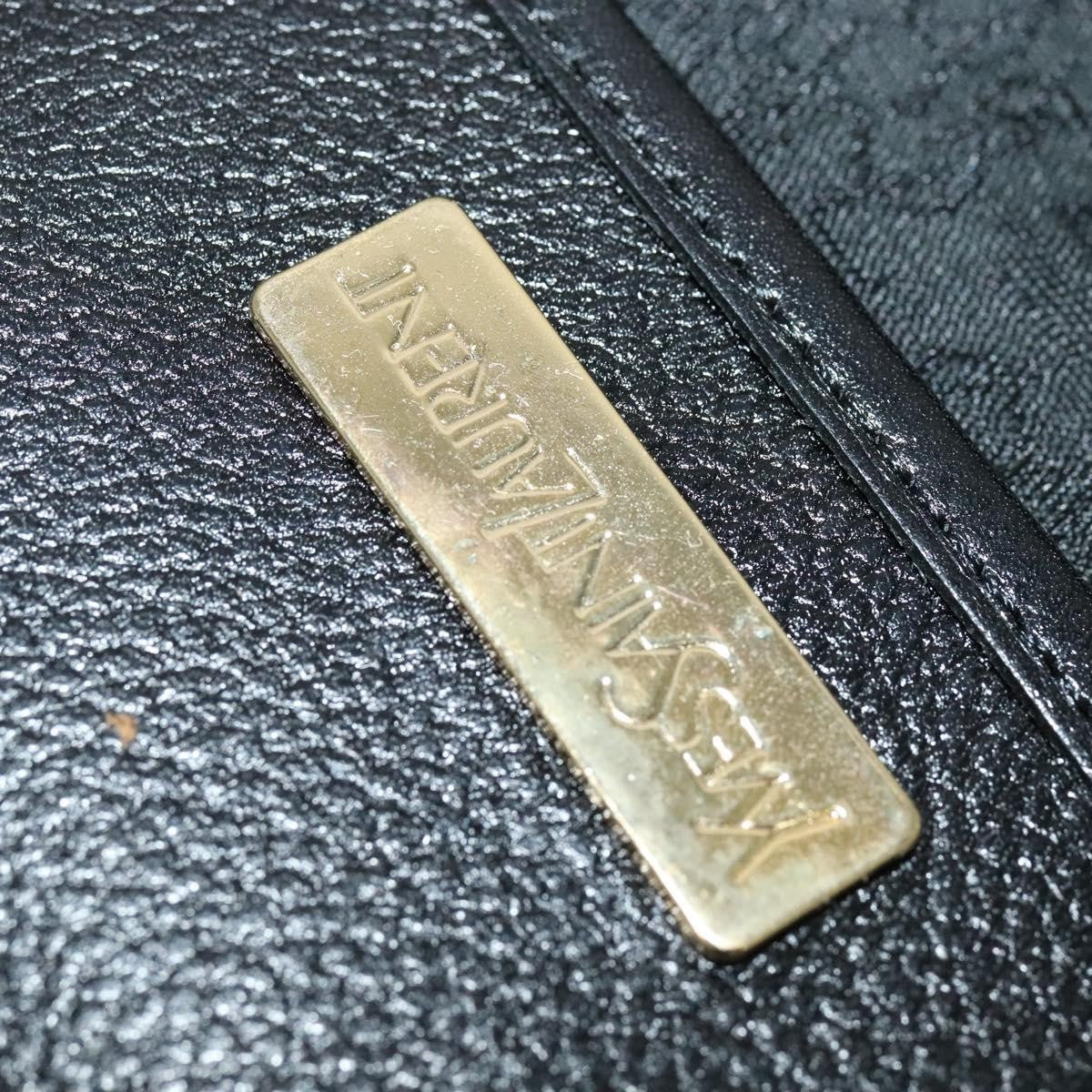 Saint Laurent Vintage Shoulder Bag Leather, BLACK, LEATHER, Shoulder bag