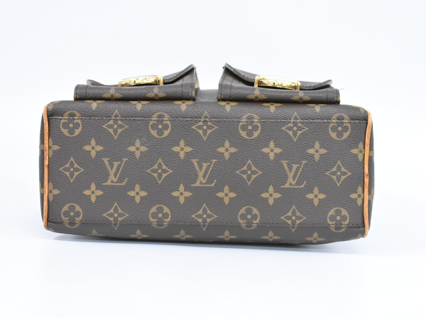 Louis Vuitton Manhattan Handbag Monogram Canvas, BROWN, CANVAS, Handbag