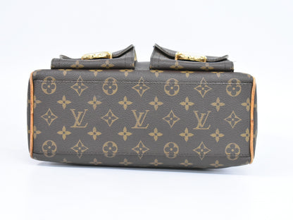 Louis Vuitton Manhattan Handbag Monogram Canvas, BROWN, CANVAS, Handbag