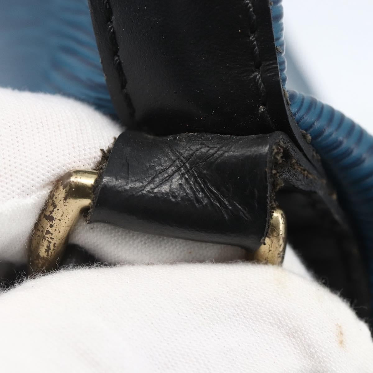 Louis Vuitton Bicolor Petit Noe Handbag Epi Leather, BLUE, LEATHER, Shoulder bag