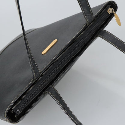 Burberry Handle Tote Leather, BLACK, LEATHER, Tote bag