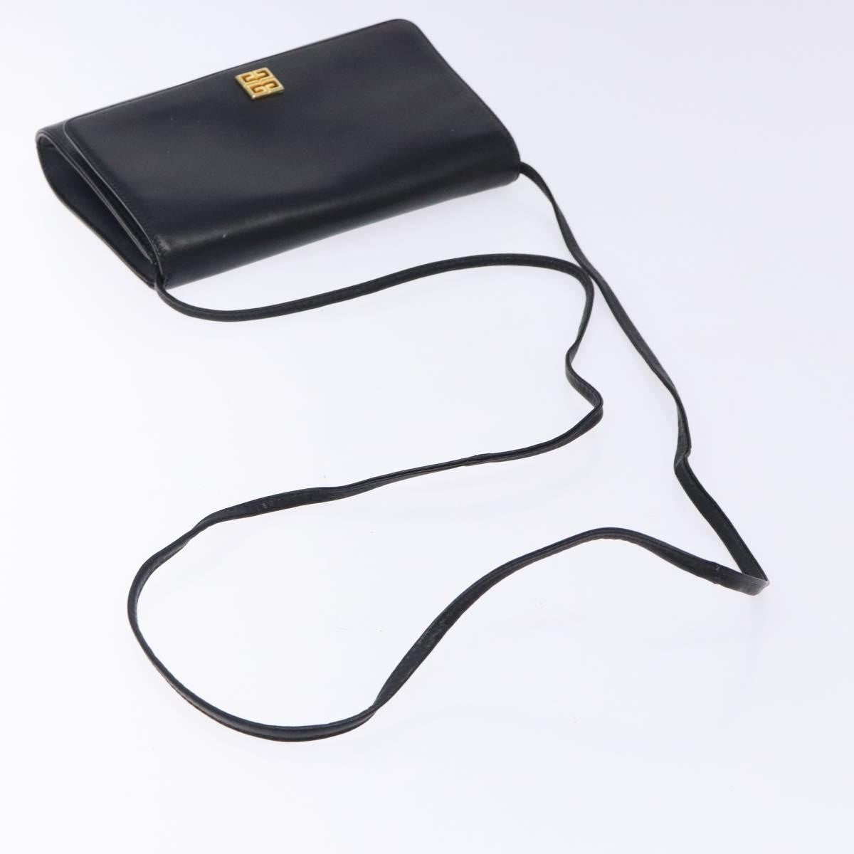 Givenchy Vintage 4G shoulder bag Leather, BLACK, LEATHER, Shoulder bag