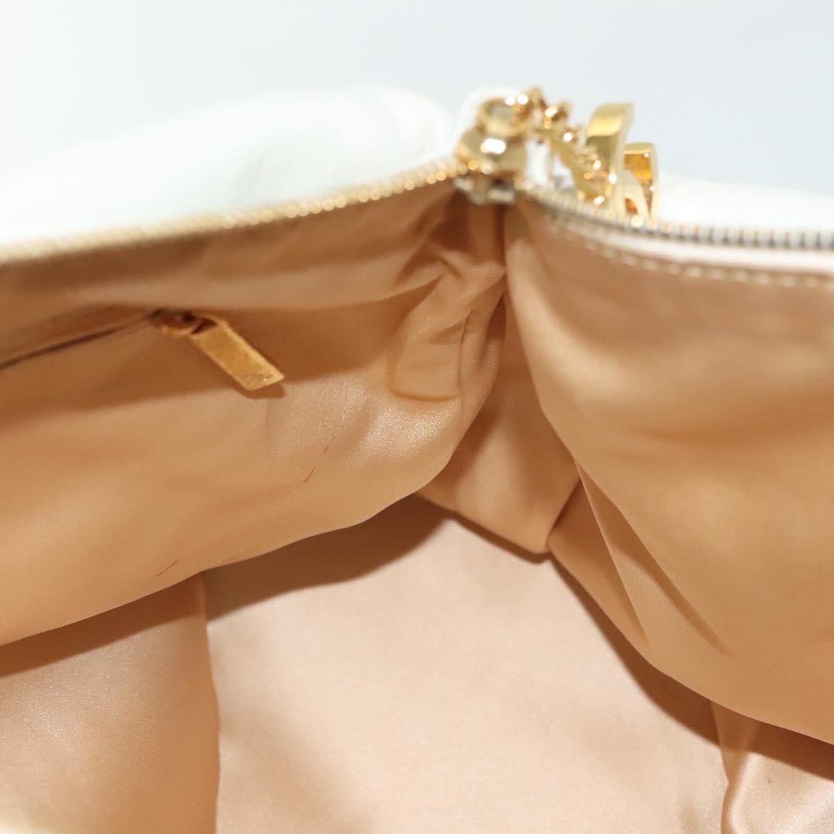 Chanel Rodeo Drive Zip Hobo Lambskin, WHITE, LEATHER, Handbag