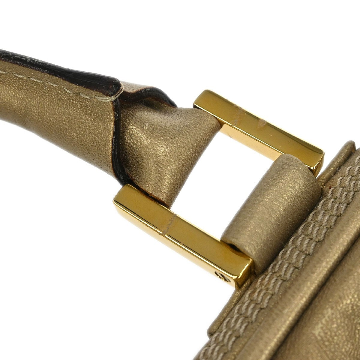 Loewe Amazona Bag Leather, GOLD, LEATHER, Handbag