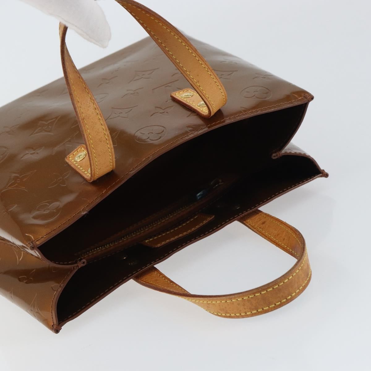 Louis Vuitton Reade Handbag Monogram Vernis, BROWN, PATENT_LEATHER, Tote bag