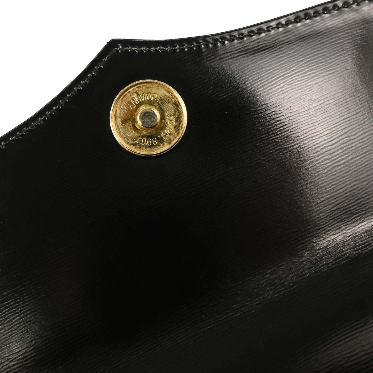 Saint Laurent Vintage Handbag Leather, BLACK, LEATHER, Handbag