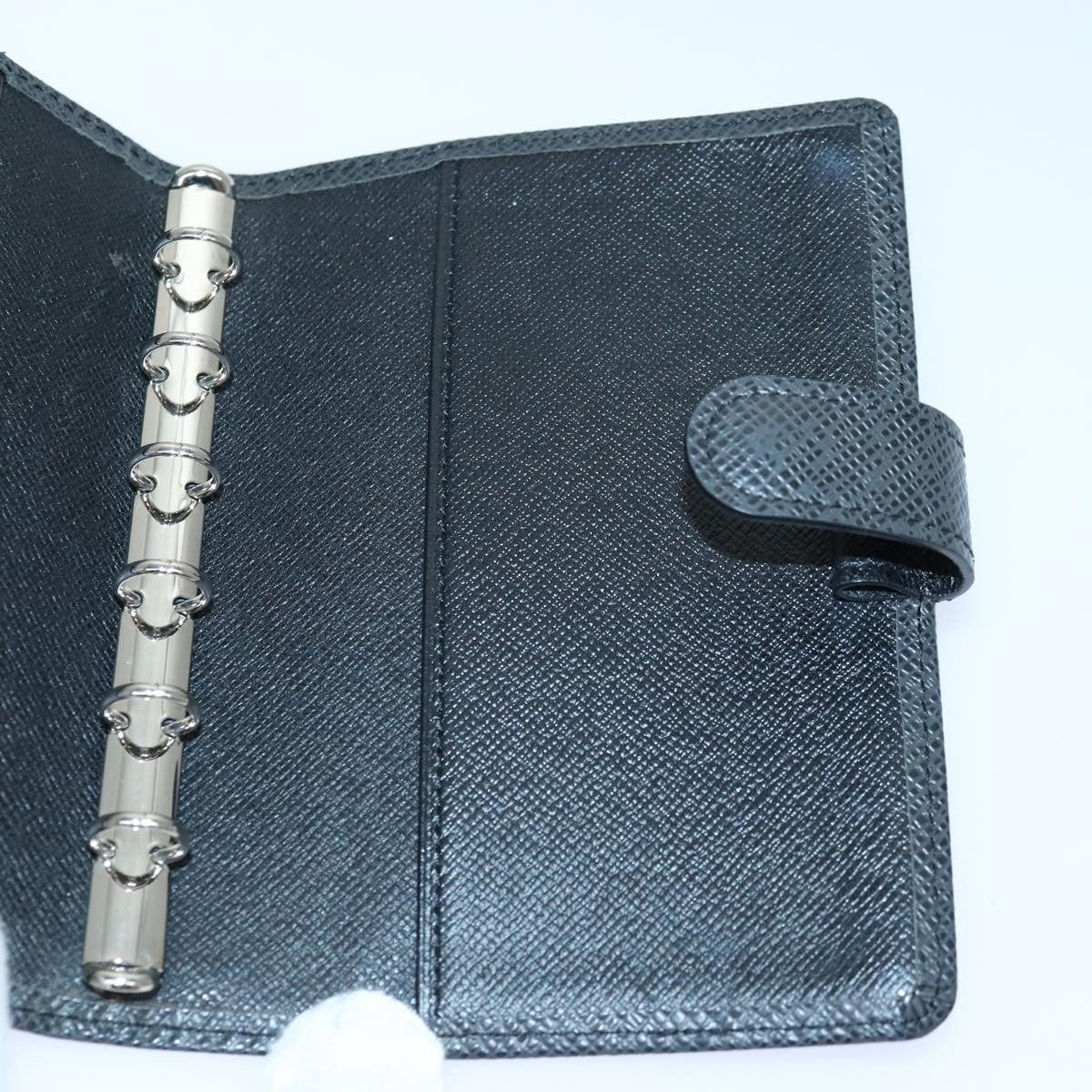 Louis Vuitton Agenda Cover Epi Leather, BLACK, LEATHER, Toiletry Case