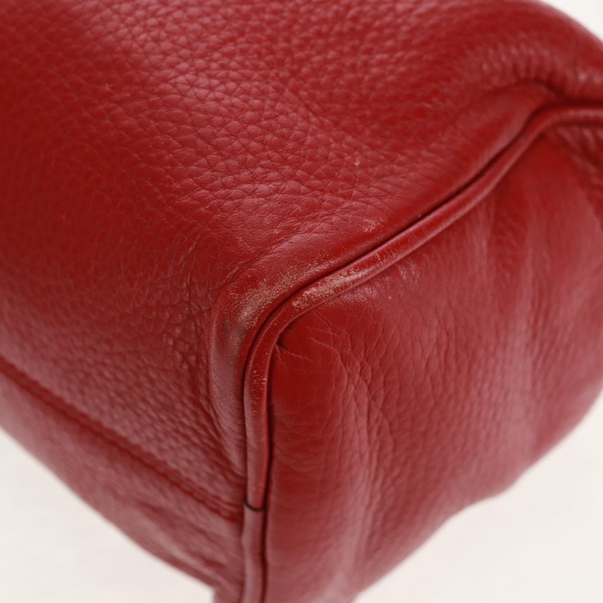Loewe Anagram handbag Leather, RED, LEATHER, Handbag