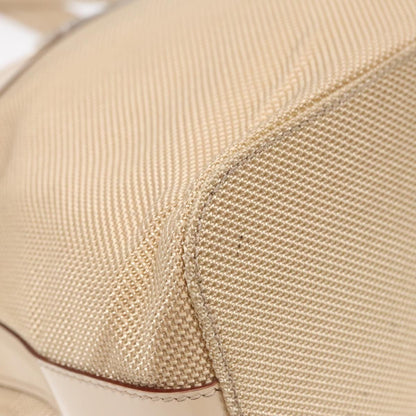 Celine Vintage Shoulder Bag Canvas, BEIGE, CANVAS, Shoulder bag