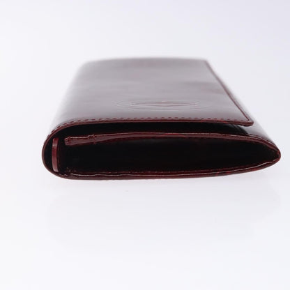 Cartier Happy Birthday Long Wallet Patent leather, BURGUNDY, PATENT_LEATHER, Wallets