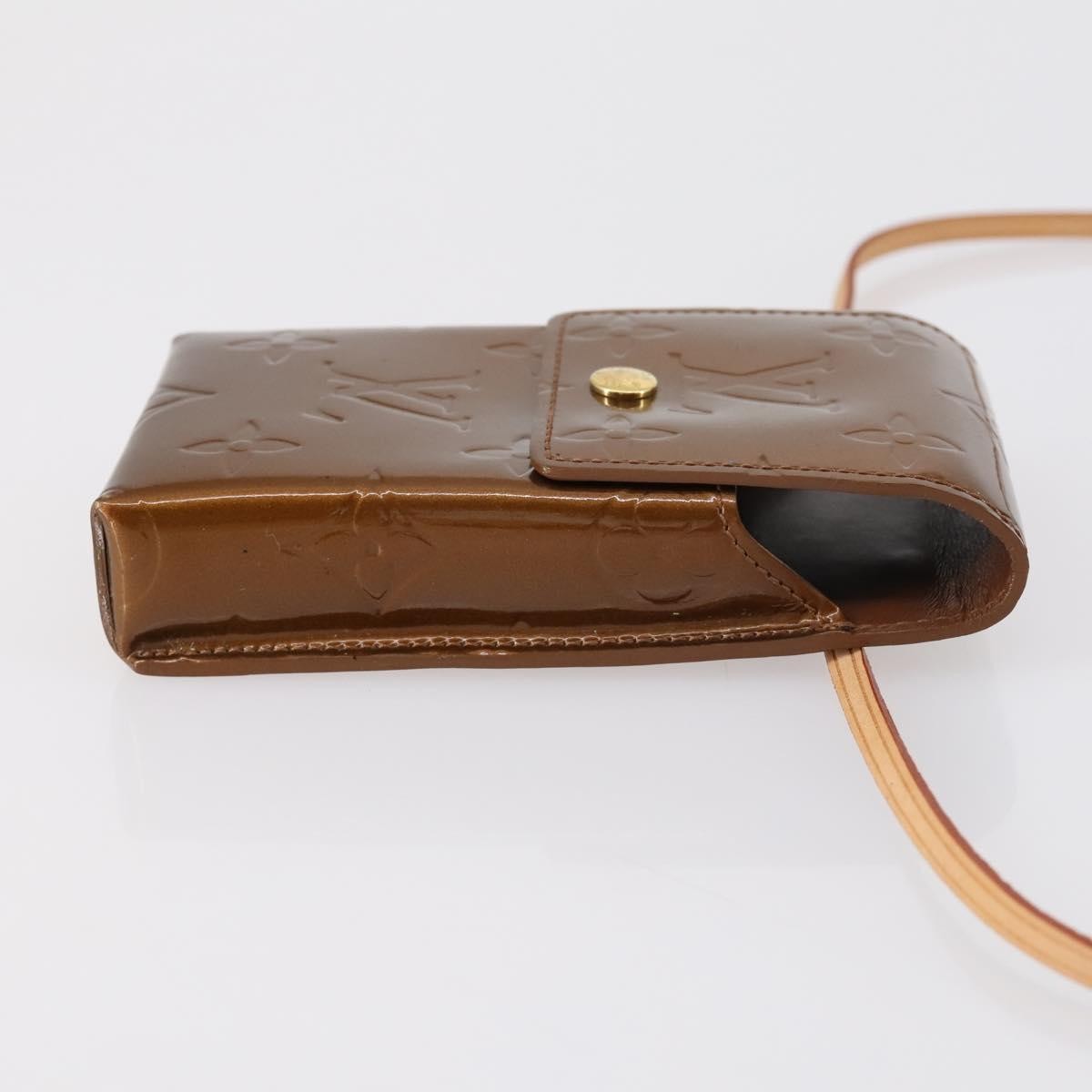 Louis Vuitton Walker Cigarette Case Holder Monogram Vernis, BROWN, PATENT_LEATHER, Clutche & pouche