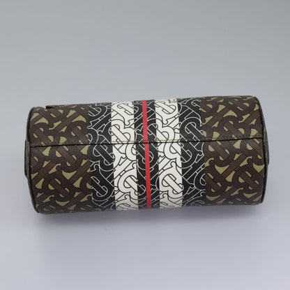 Burberry Barrel Crossbody Bag Monogram E-Canvas, BROWN, CANVAS, Crossbody bag