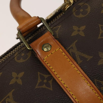 Louis Vuitton Keepall Bag Monogram Canvas, BROWN, CANVAS, Travel bag