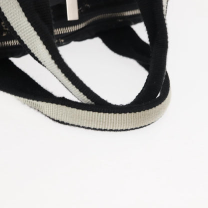 Chanel Travel Line Boston Bag Printed Nylon, BLACK, NYLON, Travel bag