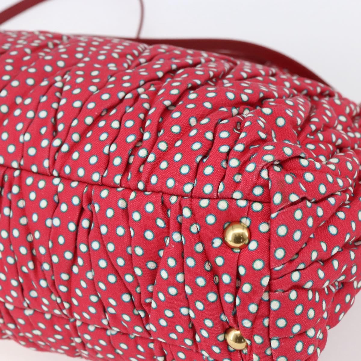 Miu Miu Shopper Tote Matelasse canvas, RED, CANVAS, Tote bag