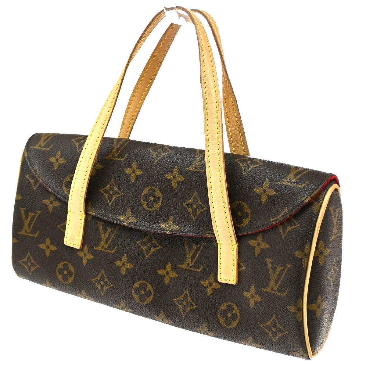 Louis Vuitton Sonatine Handbag Monogram Canvas, BROWN, CANVAS, Handbag