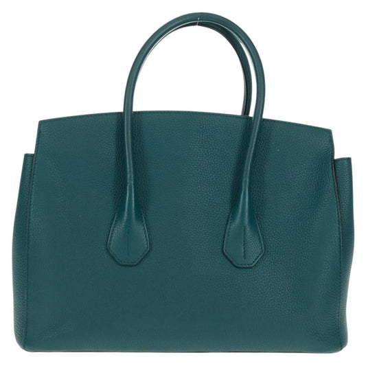 Bally Vintage Handbag Leather, GREEN, LEATHER, Handbag