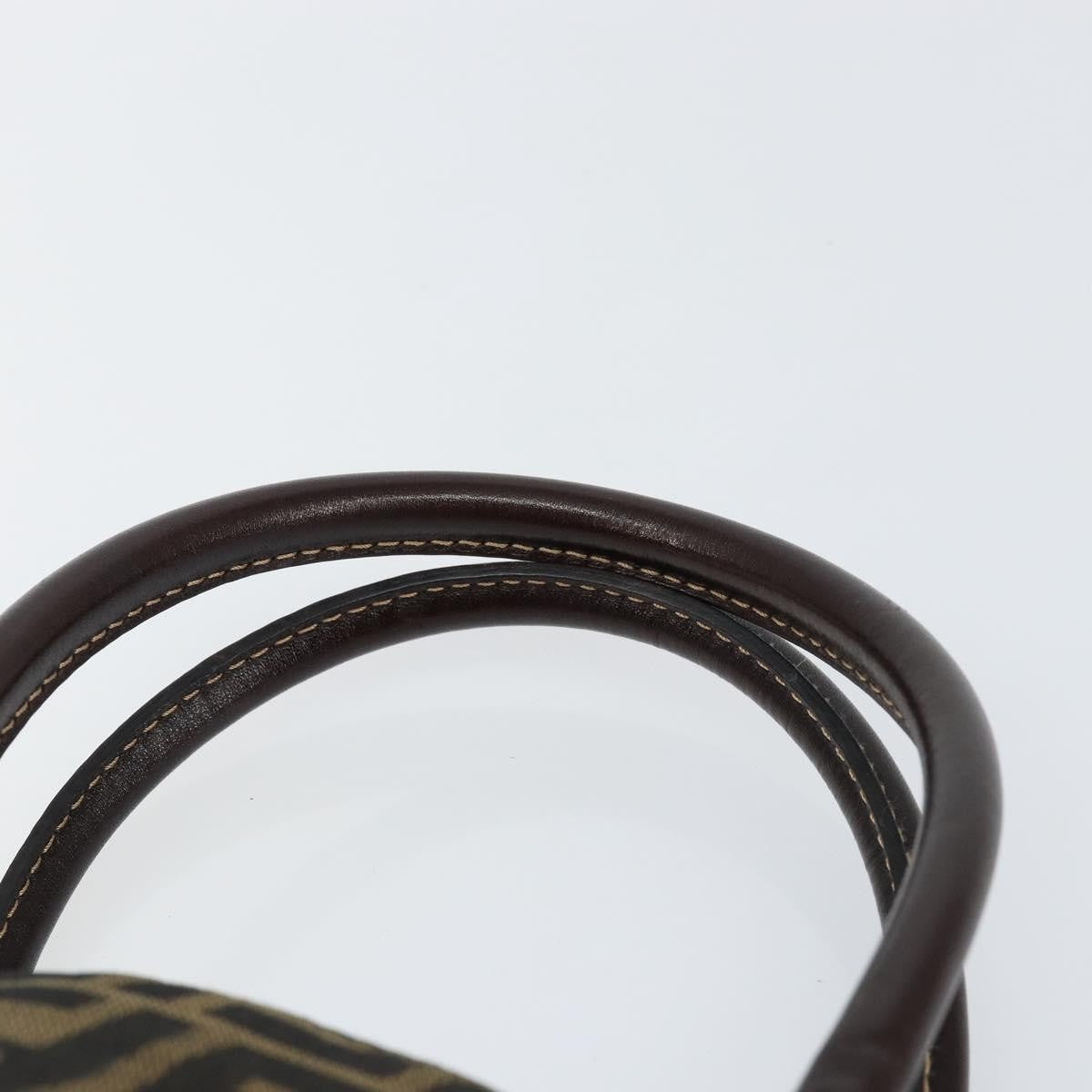 Fendi Vintage Convertible Satchel Zucca Canvas, BROWN, CANVAS, Handbag