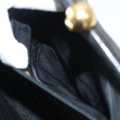 Chanel Vintage Chain Frame Bag Quilted Lambskin, BLACK, LEATHER, Shoulder bag