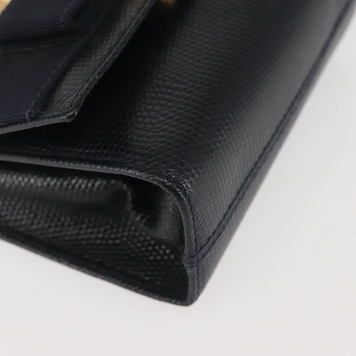 Salvatore Ferragamo Chain Flap Shoulder Bag Leather, BLACK, LEATHER, Shoulder bag