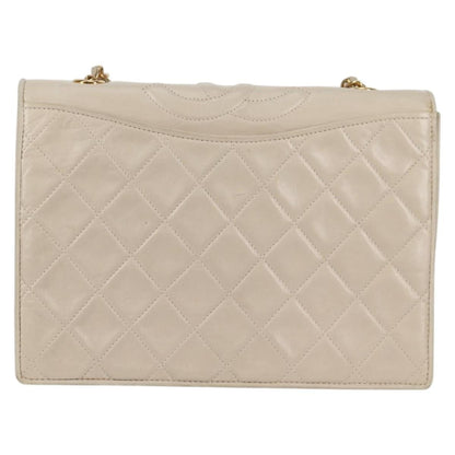 Chanel Vintage Tassel Flap Bag Quilted Lambskin, GOLD, LAMB_SKIN, Handbag