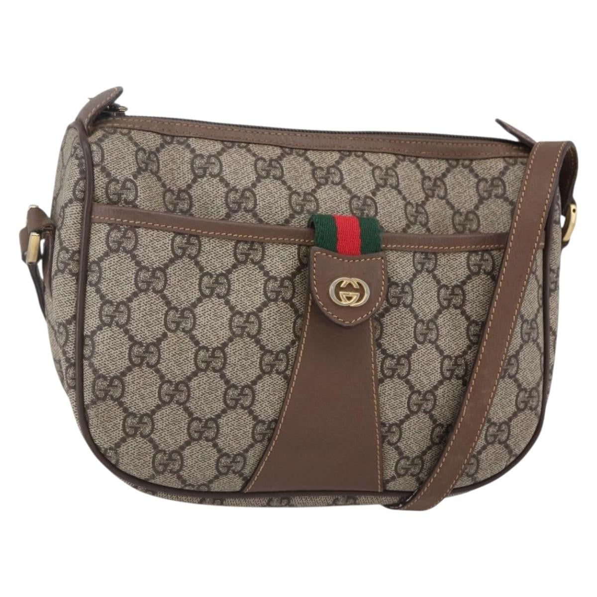 Gucci Vintage Web Crossbody Bag GG Canvas, BEIGE, CANVAS, Shoulder bag