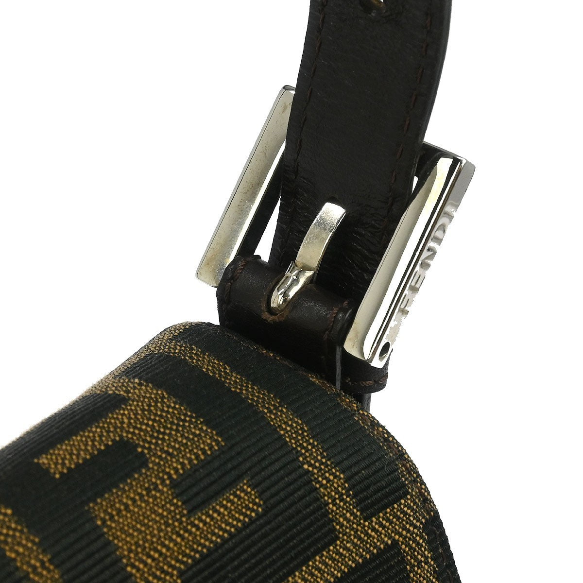 Fendi Baguette Bag Zucca Canvas, BROWN, CANVAS, Handbag