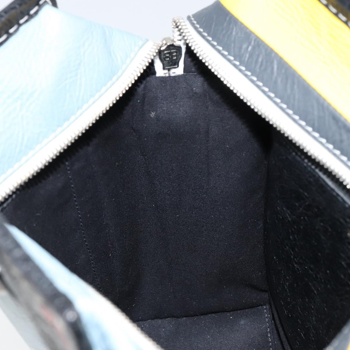 Balenciaga Bazar Convertible Tote Striped Leather, MULTICOLOUR, LEATHER, Tote bag