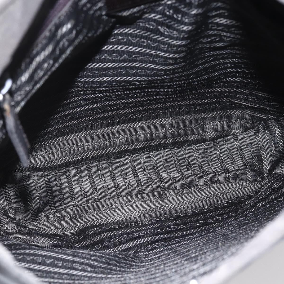 Prada Resin chain shoulder bag Nylon, BROWN, NYLON, Shoulder bag