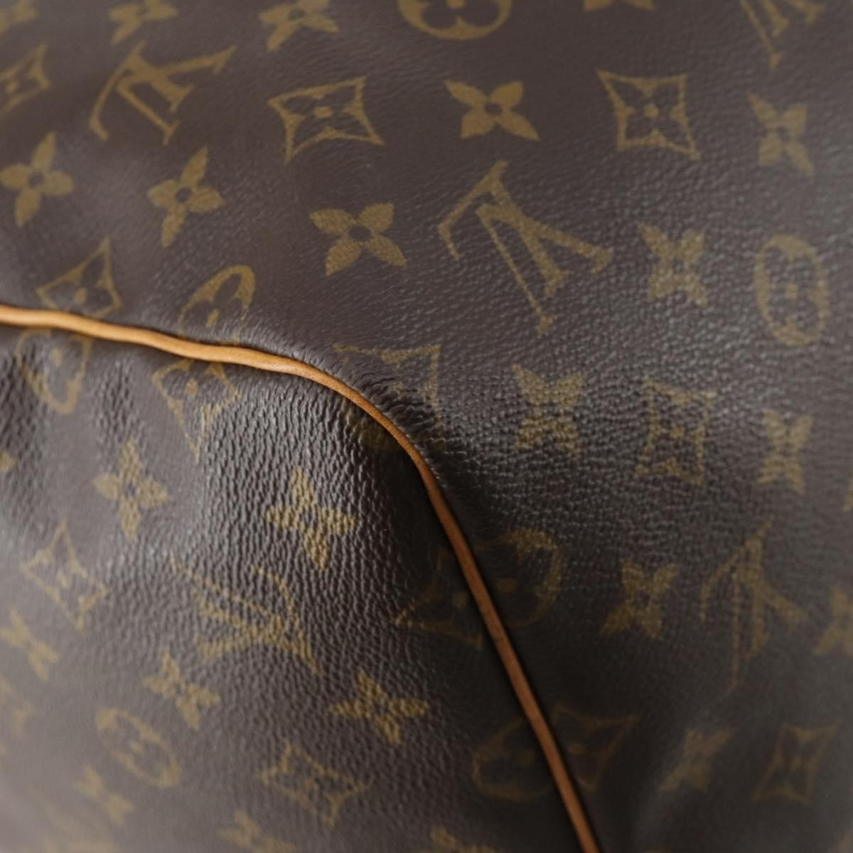 Louis Vuitton Keepall Bag Monogram Canvas, BROWN, CANVAS, Travel bag