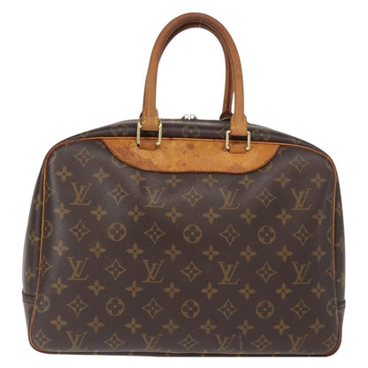 Louis Vuitton Deauville Handbag Monogram Canvas, BROWN, CANVAS, Handbag