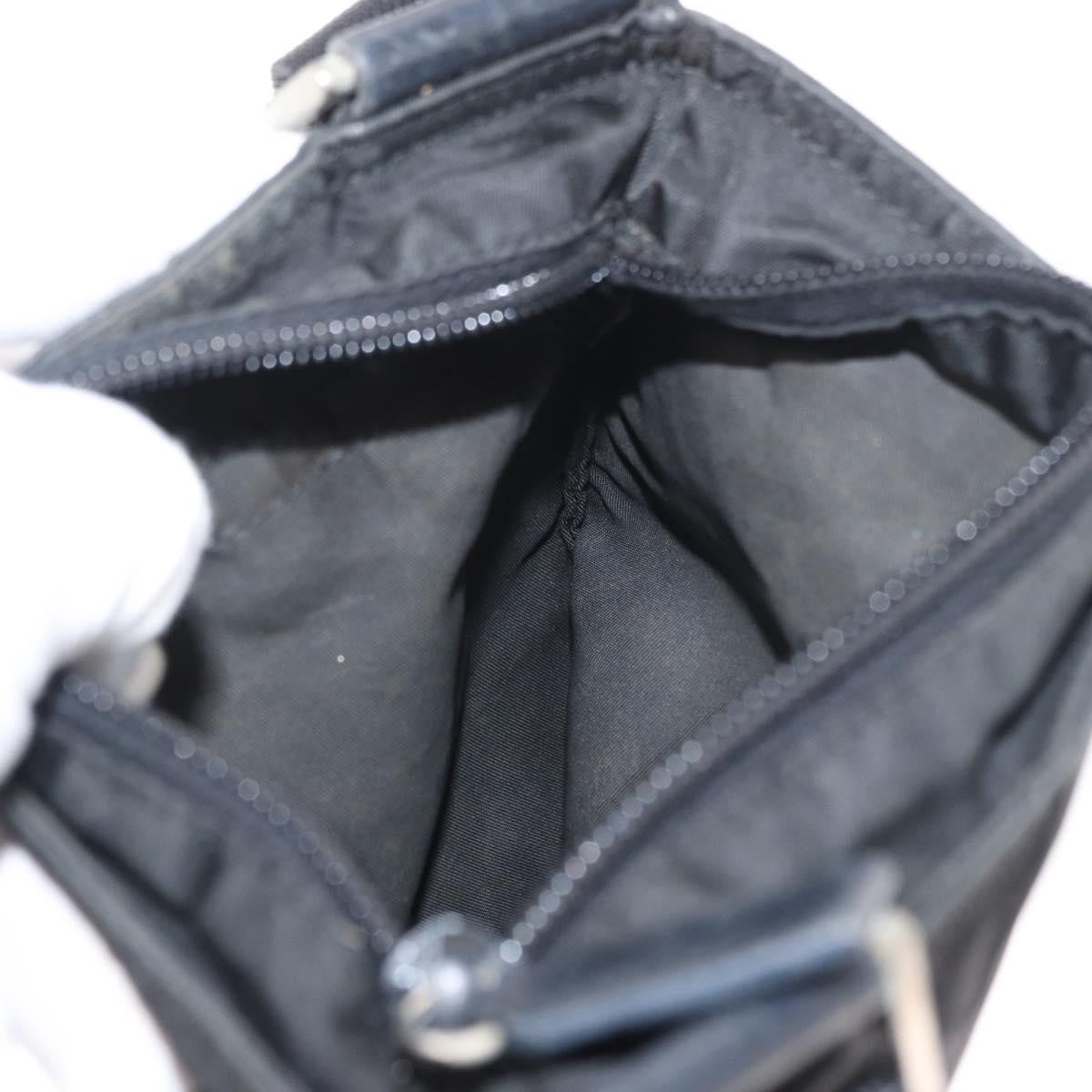 Prada Front Pocket Messenger Bag Tessuto, BLACK, NYLON, Shoulder bag