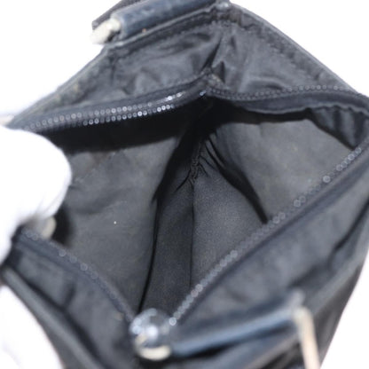 Prada Front Pocket Messenger Bag Tessuto, BLACK, NYLON, Shoulder bag
