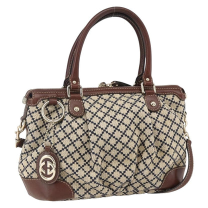 Gucci Sukey Top Handle Satchel Diamante Canvas, BEIGE, CANVAS, Handbag