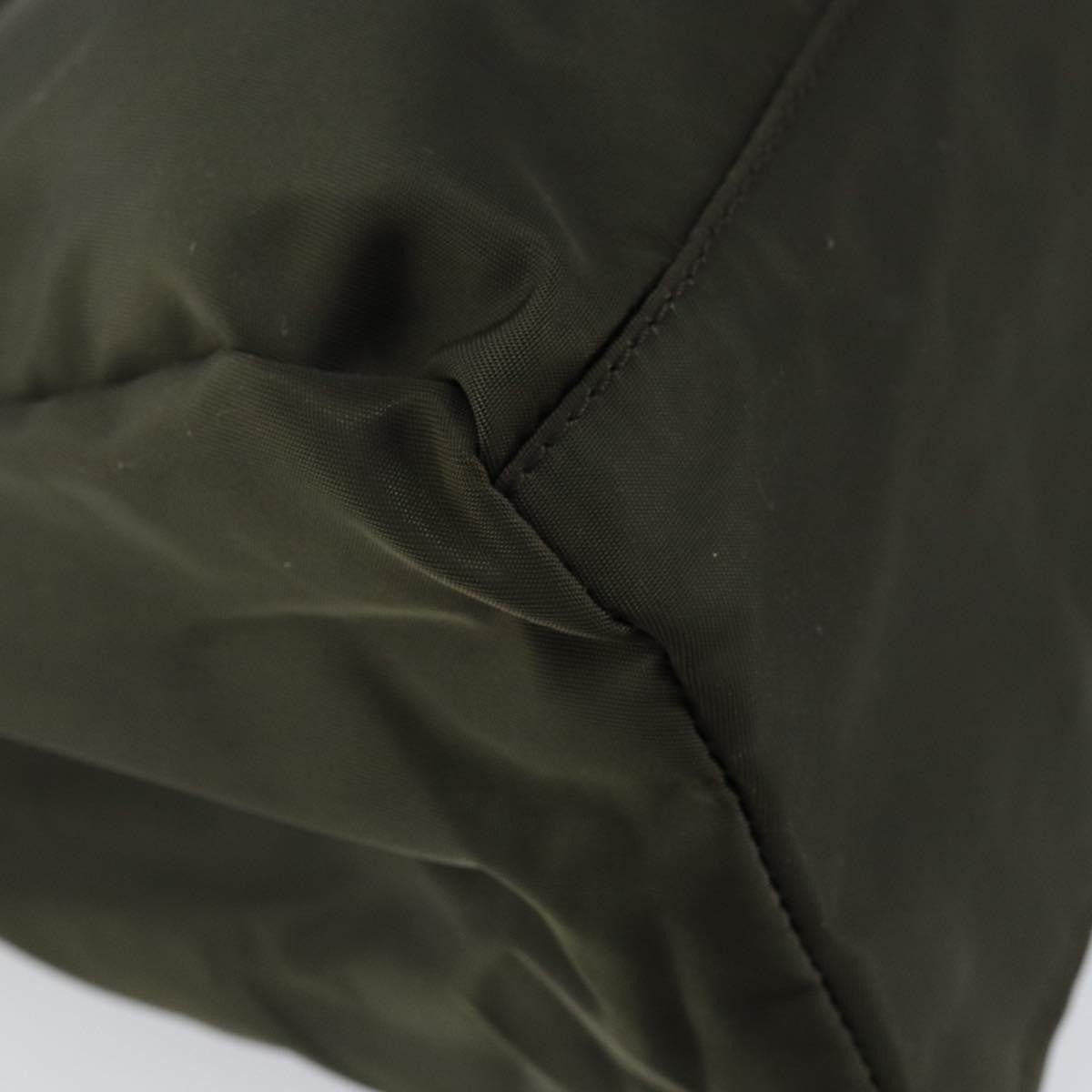 Prada Vintage Zip Tote Tessuto, KHAKI, NYLON, Tote bag