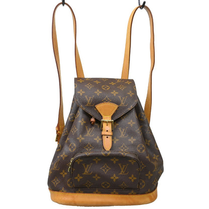 Louis Vuitton Vintage Montsouris Backpack Monogram Canvas, Brown, Canvas, Backpack