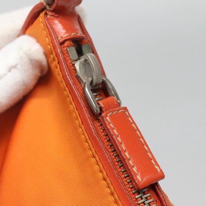 Prada Zip Shoulder Bag Tessuto, ORANGE, NYLON, Shoulder bag