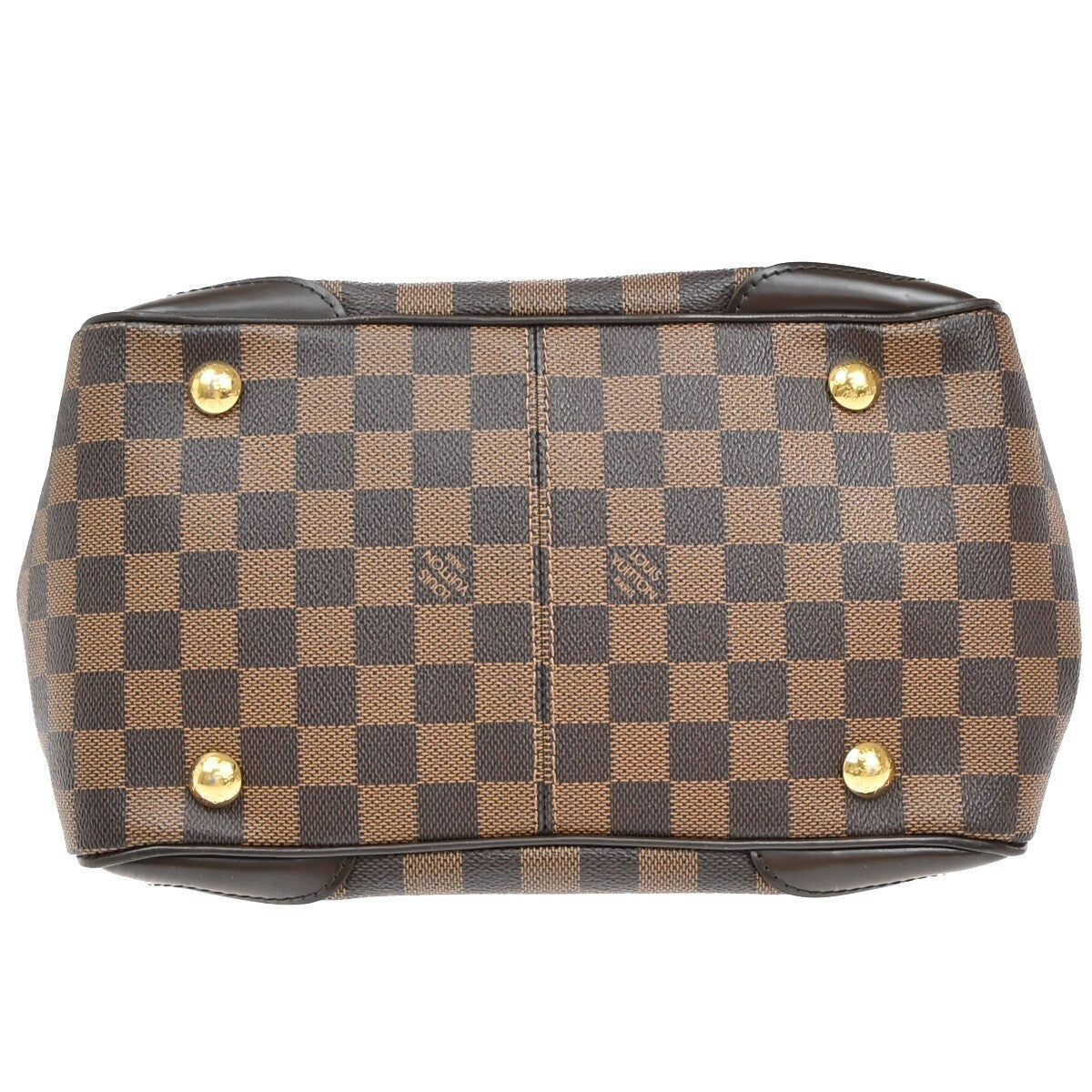 Louis Vuitton Verona Handbag Damier, BROWN, CANVAS, Shoulder bag