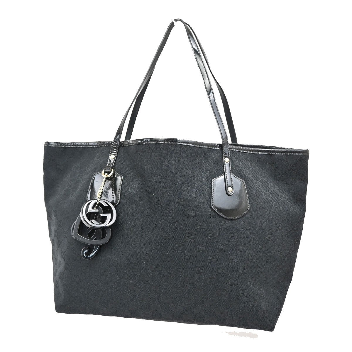 Gucci Jolie Tote GG Canvas, BLACK, CANVAS, Tote bag