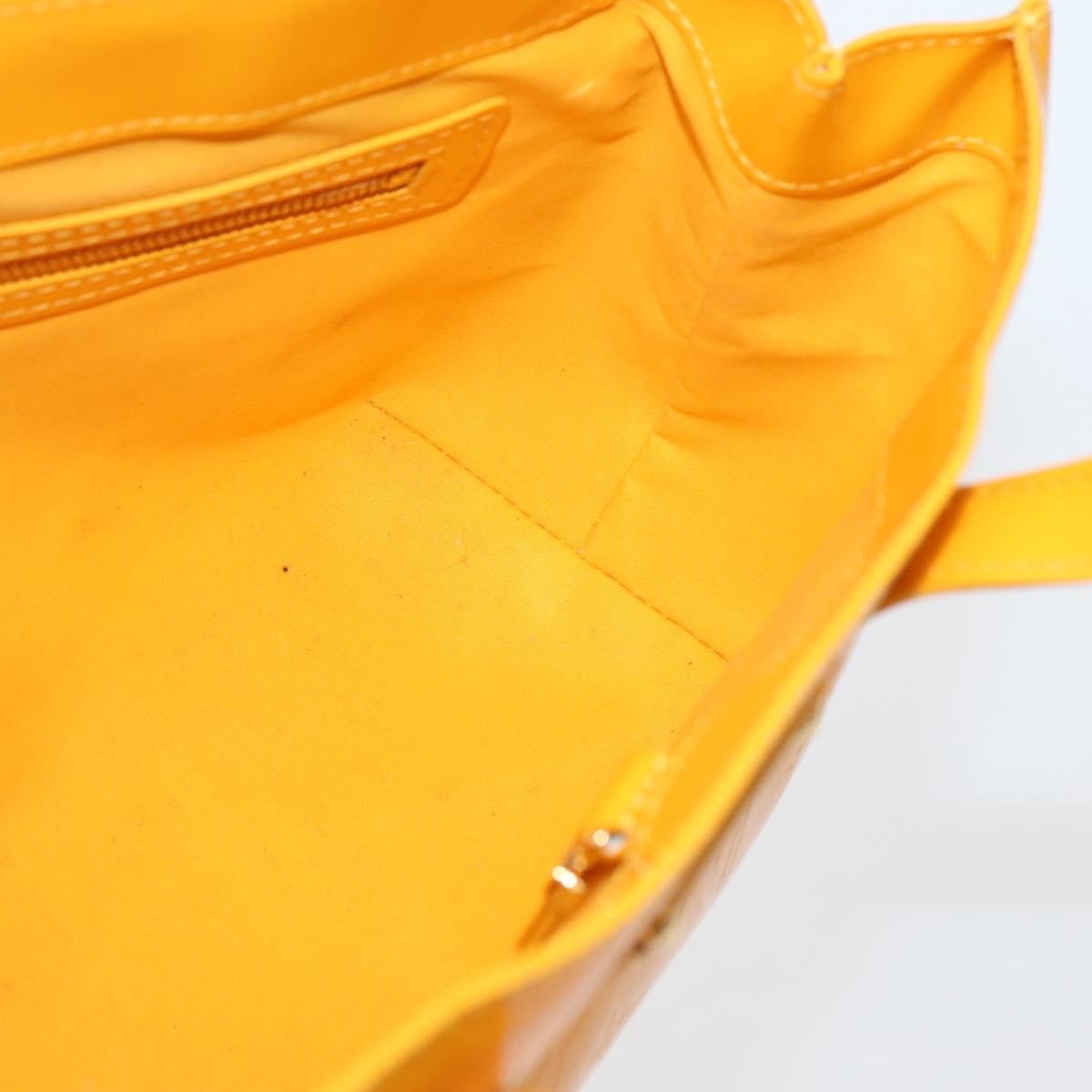 Louis Vuitton Wilshire Handbag Monogram Vernis, YELLOW, PATENT_LEATHER, Handbag