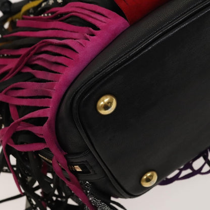 Saint Laurent Fringe Emmanuelle Bucket Bag Leather, MULTICOLOUR, LEATHER, Handbag