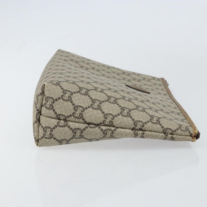 Gucci Zip Pouch GG Canvas, BEIGE, CANVAS, Clutche & pouche