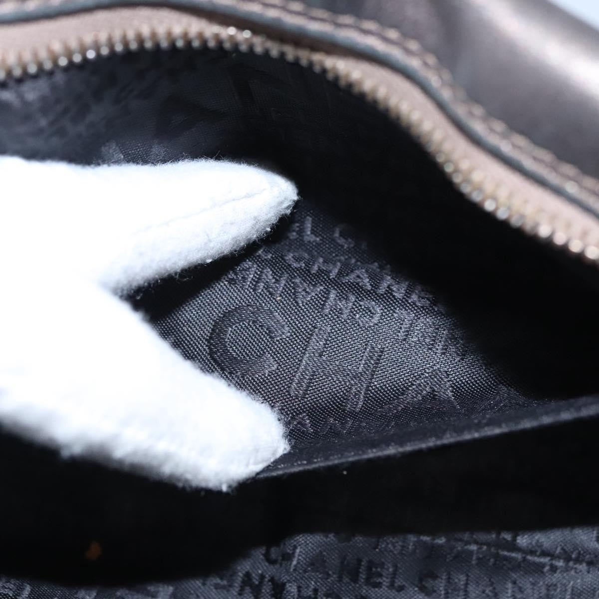 Chanel Lax Tassel Chain Shoulder Bag Leather, BROWN, LEATHER, Shoulder bag