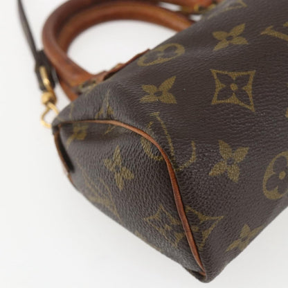 Louis Vuitton Speedy Mini HL Handbag Monogram Canvas, BROWN, CANVAS, Handbag