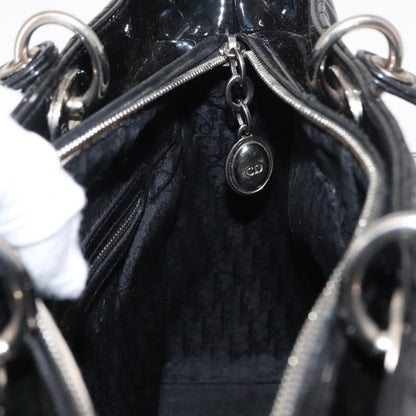 Christian Dior Lady Dior Bag Cannage Quilt Patent, BLACK, PATENT_LEATHER, Handbag