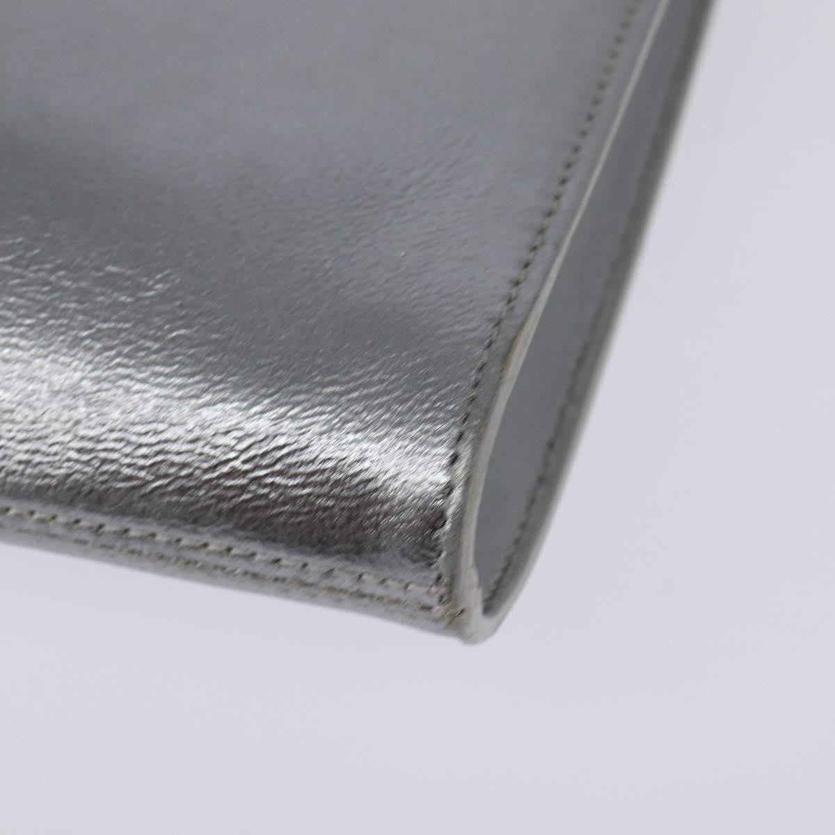 Salvatore Ferragamo Gancini Shoulder Bag Leather, SILVER, LEATHER, Shoulder bag