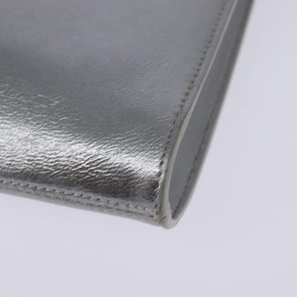 Salvatore Ferragamo Gancini Shoulder Bag Leather, SILVER, LEATHER, Shoulder bag