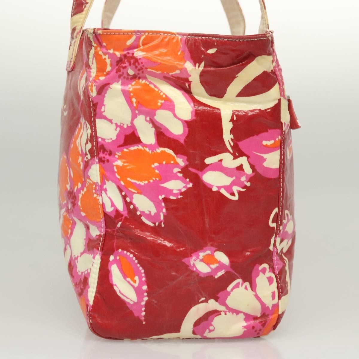 Chanel Vintage Floral Tote Patent leather, RED, PATENT_LEATHER, Tote bag