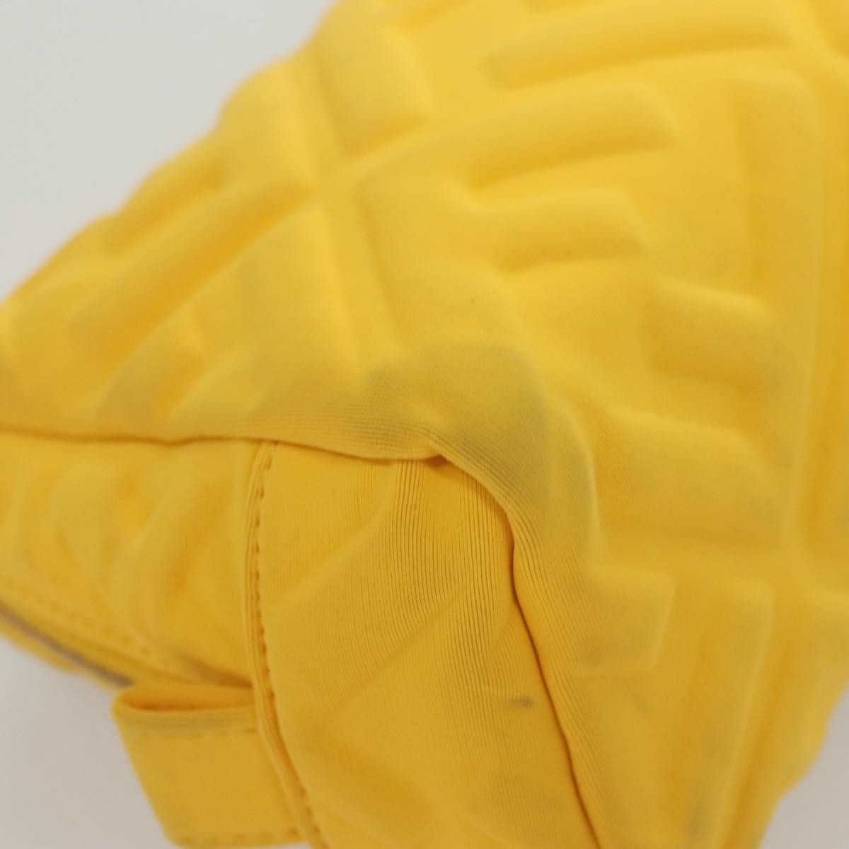 Fendi Vintage Toiletry Pouch Nylon, YELLOW, NYLON, Clutche & pouche