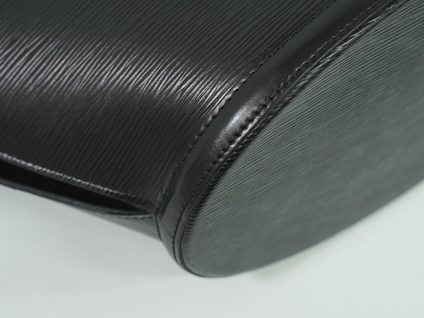 Louis Vuitton Saint Jacques Handbag Epi Leather, BLACK, LEATHER, Tote bag